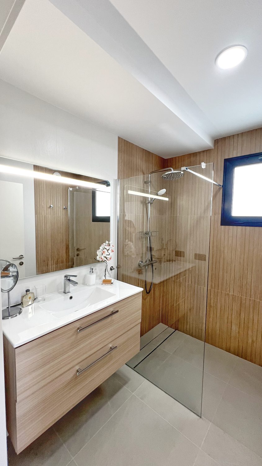 Bathroom with walk-in shower